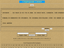 Tablet Screenshot of cryptogramcorner.org